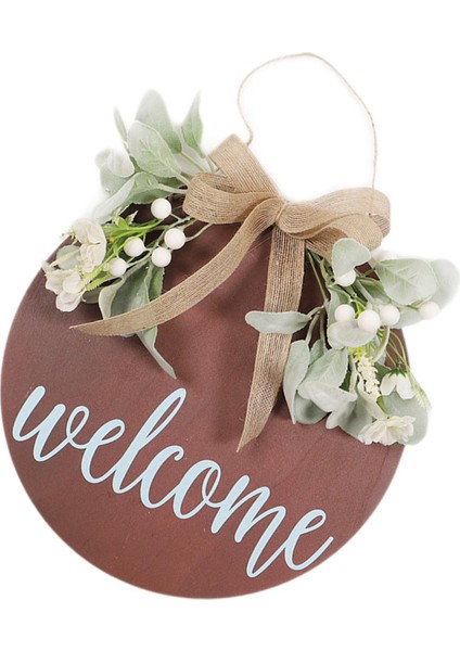 Tatil Sundurma Bahçesi Için Ön Kapı Duvar Asılı Dekorasyon Için Hoşgeldin Işareti (Yurt Dışından)