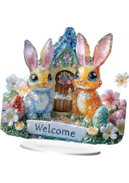 Tavşan Süslemesi Raf Oturma Odası Için Paskalya Dekorasyon Hediyesi A (Yurt Dışından) fiyatları