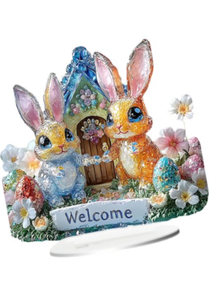 Tavşan Süslemesi Raf Oturma Odası Için Paskalya Dekorasyon Hediyesi A (Yurt Dışından) indirimleri