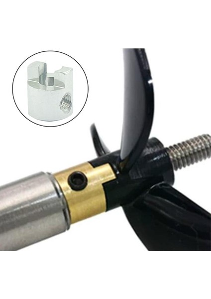 1 Adet Rc Speedboat Köpek Şaft Diy Metal Koltuk Değneği Konnektörü, Model Tekne Drive 3mm Gümüş (Yurt Dışından)