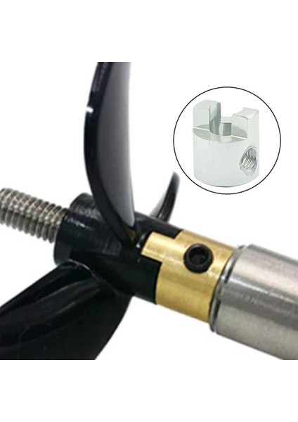 1 Adet Rc Speedboat Köpek Şaft Diy Metal Koltuk Değneği Konnektörü, Model Tekne Drive 3mm Gümüş (Yurt Dışından)