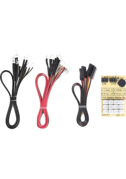 12 LED Işık 1/10 1/8 Rc Direksiyon Sistemi Dönüş Işığı Rc (Yurt Dışından)
