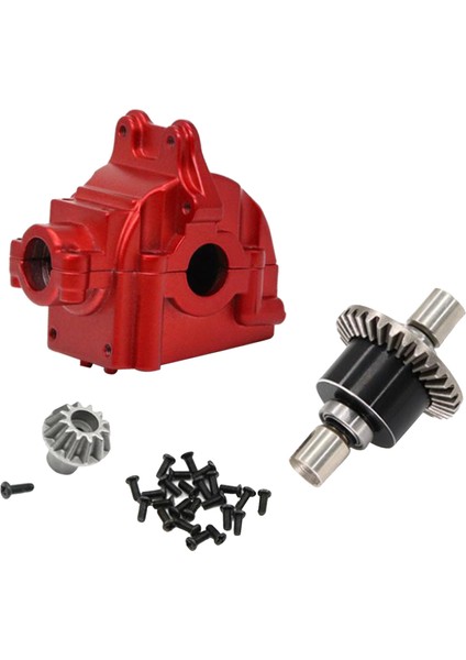 Wltoys Için Rc Metal Kabuk ve Diferansiyel 144001 Paletli Dıy Accs Kırmızı (Yurt Dışından)