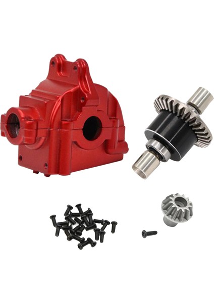 Wltoys Için Rc Metal Kabuk ve Diferansiyel 144001 Paletli Dıy Accs Kırmızı (Yurt Dışından)