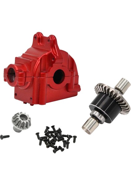 Wltoys Için Rc Metal Kabuk ve Diferansiyel 144001 Paletli Dıy Accs Kırmızı (Yurt Dışından)