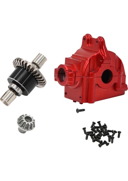 Wltoys Için Rc Metal Kabuk ve Diferansiyel 144001 Paletli Dıy Accs Kırmızı (Yurt Dışından)