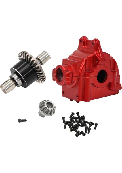 Wltoys Için Rc Metal Kabuk ve Diferansiyel 144001 Paletli Dıy Accs Kırmızı (Yurt Dışından)