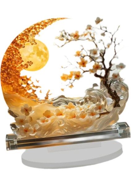 Masaüstü Akrilik Ay Dekorasyon Şenlikli Atmosfer Kavisli Ay Dekorasyonu (Yurt Dışından) indirimleri