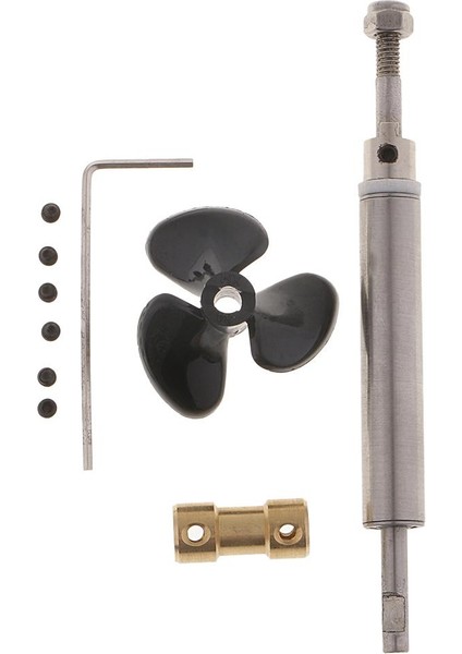 3mm Tahrik Şaftı + Cardan Eklemi + 3 Blade Pervane Rc Boat Gemi E Için Montaj (Yurt Dışından)