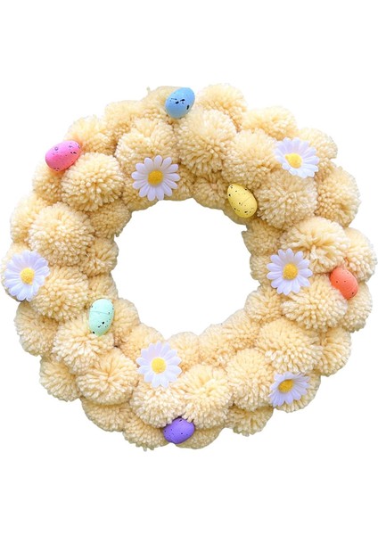 Parti Pencere Festivali Için Ön Kapı Için Renkli Yumurta ile Paskalya Çelenk (Yurt Dışından)