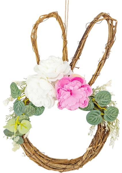 Paskalya Tavşanı Çelenk Hediye Asma Çelenk Çelenk Duvar Oturma Odası Penceresi (Yurt Dışından) fırsatları