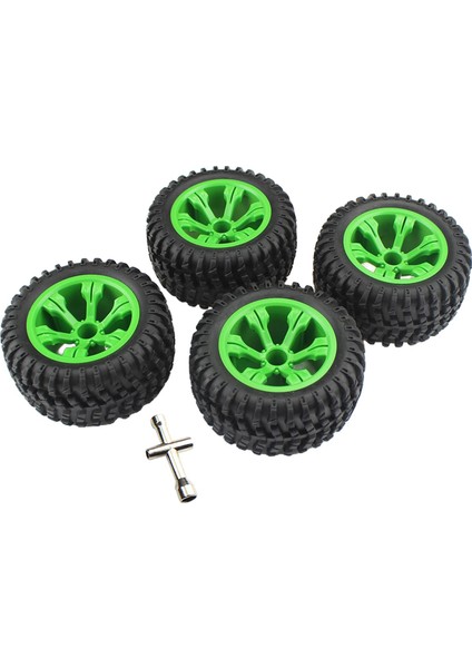 4 Pc 110MM Çap. Wltoys Için Plastik Lastikler 12428 124018 124019 12428-B 1/12 Rc Araba (Yurt Dışından)