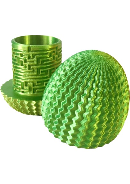 3D Puzzle Labirent Yumurta Oyuncak Parti Favorileri Goodie Çanta Dolgusu Sarı Yeşil (Yurt Dışından)