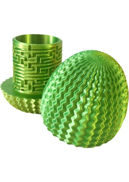 3D Puzzle Labirent Yumurta Oyuncak Parti Favorileri Goodie Çanta Dolgusu Sarı Yeşil (Yurt Dışından)