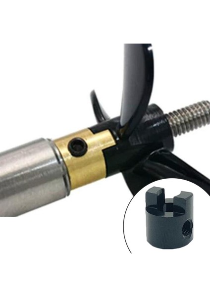 1 Adet Rc Speedboat Köpek Şaft Diy Metal Koltuk Değneği Konnektörü, Model Tekne Sürücüsü 3mm Siyah (Yurt Dışından)