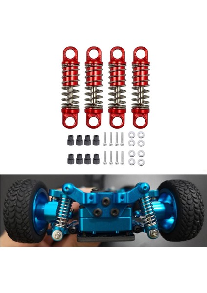 27MM Rc Şok Emici Wlloys Için Uyum P929 K999 1/28 Drıff Rc Car Modi Kırmızı (Yurt Dışından)
