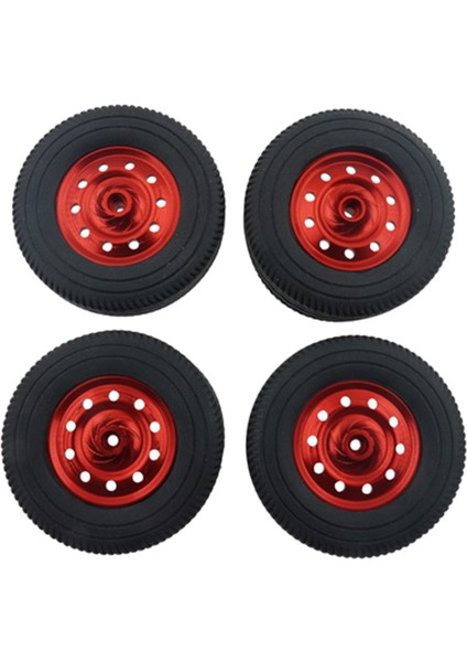 4pcs Lastik Rc 1/10 Off-Road Tırmanma Araba Kamyon Lastikleri Tekerlekler Wpl D12 Kırmızı Lastikler Için Jant (Yurt Dışından)