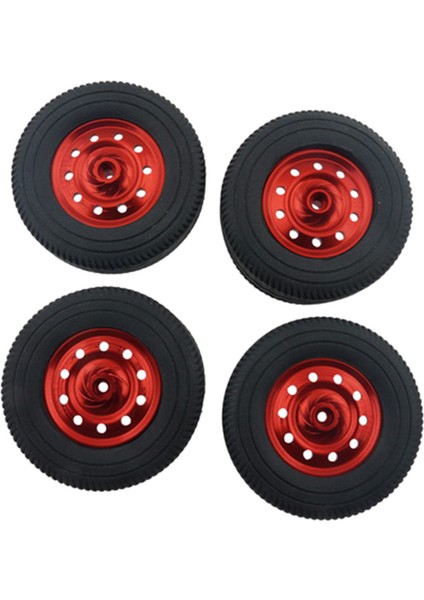 4pcs Lastik Rc 1/10 Off-Road Tırmanma Araba Kamyon Lastikleri Tekerlekler Wpl D12 Kırmızı Lastikler Için Jant (Yurt Dışından)