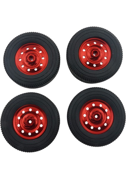 4pcs Lastik Rc 1/10 Off-Road Tırmanma Araba Kamyon Lastikleri Tekerlekler Wpl D12 Kırmızı Lastikler Için Jant (Yurt Dışından)