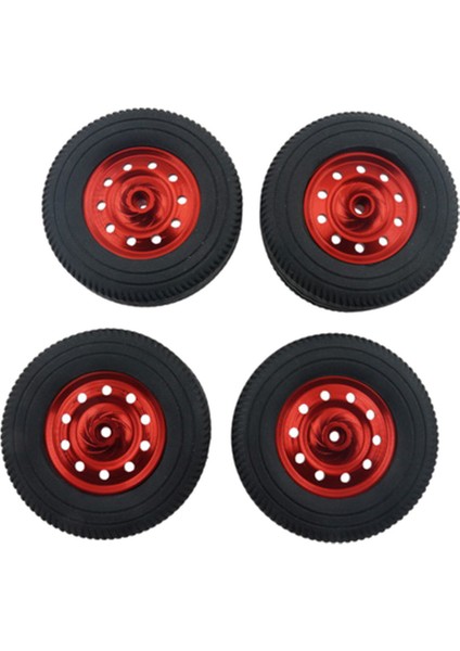 4pcs Lastik Rc 1/10 Off-Road Tırmanma Araba Kamyon Lastikleri Tekerlekler Wpl D12 Kırmızı Lastikler Için Jant (Yurt Dışından)