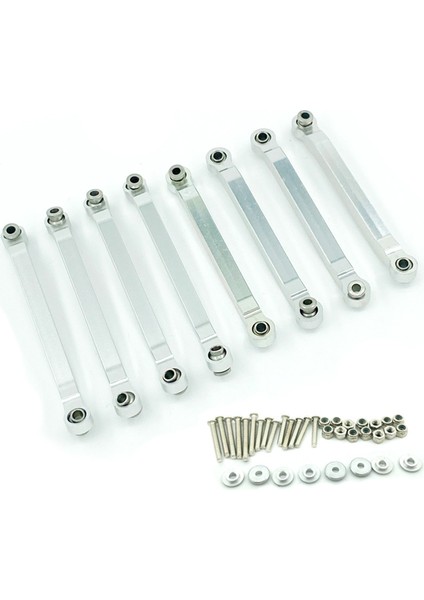 Yükseltme Metal Çekme Çubuğu Şok Emici Mn D90 D90 D91 99S 1/12 Rc Araba Accs Çekme Çubuk Kitleri Gümüş (Yurt Dışından)