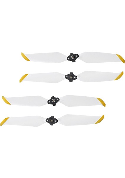 Pervane Düşük Gürültülü Sahne Yedek Parça Kiti Dji Mavic Air 2s Aksesuarları 2 Çift Beyaz (Yurt Dışından)
