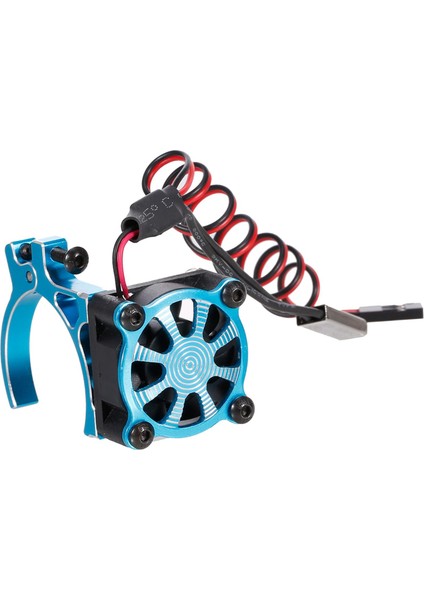 36MM Motor Alaşımlı Isı Lavabo Soğutma Radyatör Soğutma Fanı 1/8 1/10 Rc Araba Altın (Yurt Dışından)