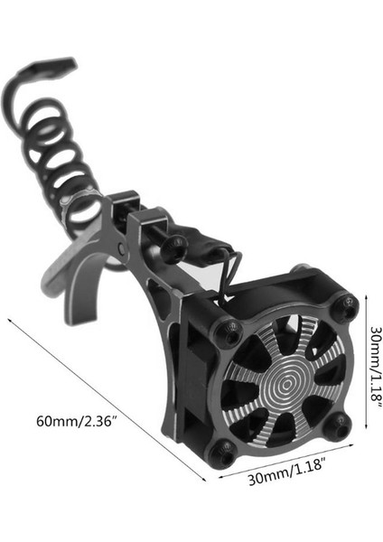 36MM Motor Alaşımlı Isı Lavabo Soğutma Radyatör Soğutma Fanı 1/8 1/10 Rc Araba Altın (Yurt Dışından)