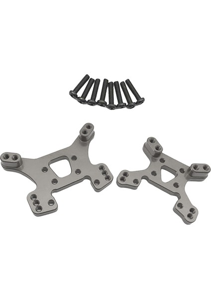 Wltoys Için Alaşım Ön Arka Şok Kulesi Montajı 144001 1/14 Ölçekli Rc Araba Gri (Yurt Dışından)
