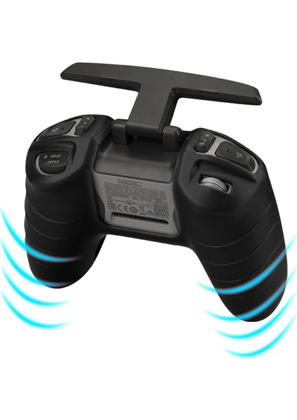 Djı Fpv Combo Uzaktan Kontrolör Için Cilt Anti-Slatch Silikon Kapak Kılıfı Siyah (Yurt Dışından)