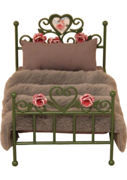 1/12 Ölçekli Dollhouse Oyma Ev Aksesuarları Tek Yeşili (Yurt Dışından)