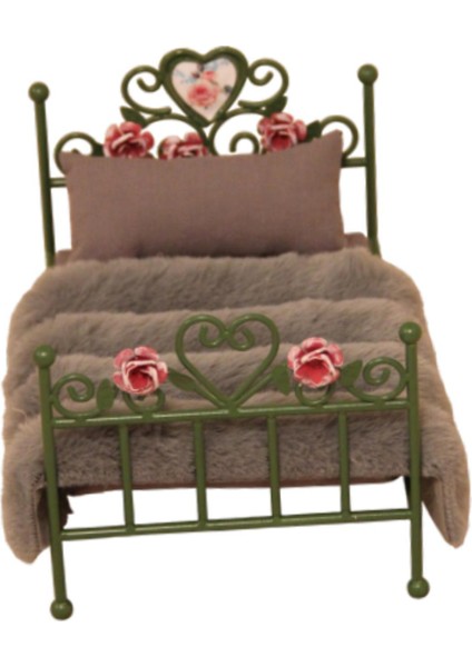 1/12 Ölçekli Dollhouse Oyma Ev Aksesuarları Tek Yeşili (Yurt Dışından) modelleri