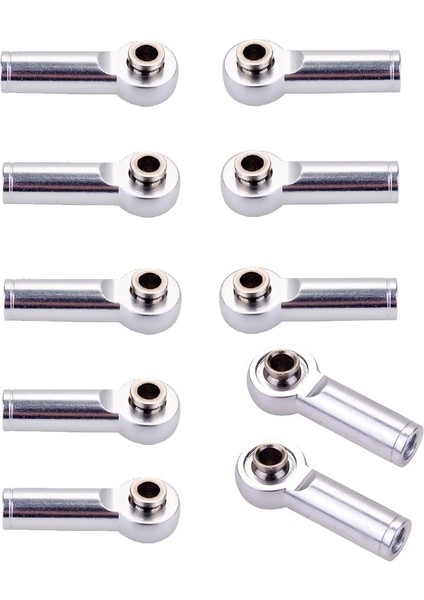 10PCS Metal Bilyalı Kafa Eklemi 1/10 ve 1/8 Rc Araba Yedek Parçaları Için (Yurt Dışından)