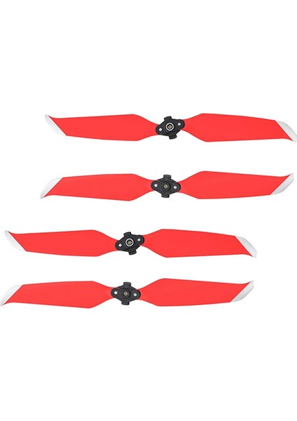 Pervane Düşük Gürültülü Sahne Yedek Parça Kiti Dji Mavic Air 2s Aksesuarları 2 Çift Kırmızı (Yurt Dışından)