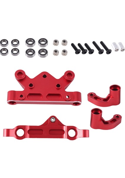 1/5 Arrma Kraton 8s Blx Outcast 8s Blx Kraton Exb Silindir Yükseltme Parçaları Aksesuarları Için Metal Direksiyon Montaj Seti, Kırmızı (Yurt Dışından)