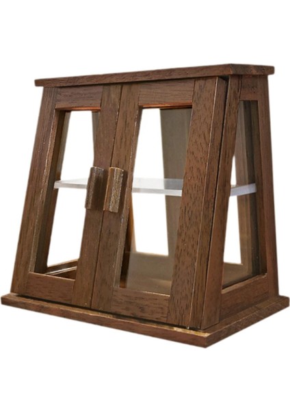 Dollhouse Bakery Dolabı 1:12 Ahşap Dollhouse Mobilya Mağaza Sahnesi Ceviz 2 Kapı (Yurt Dışından)