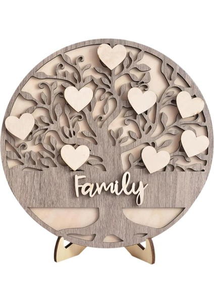 Aile Ahşap Süs Çiftlik Raf Yatak Odası Için Yaratıcı Ahşap Dekorasyon (Yurt Dışından)