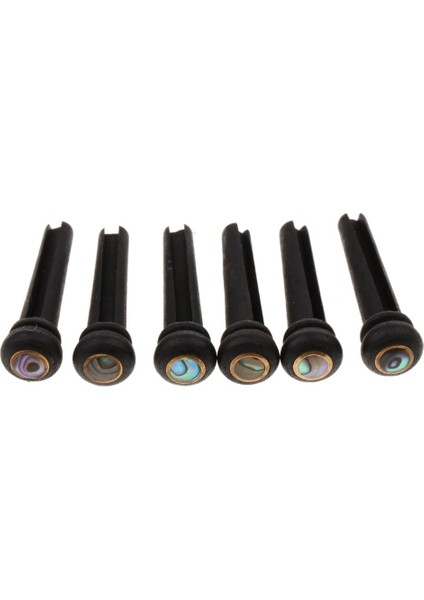 6pcs Ebony Gitar Köprüsü Aksesuarlar Için End 30MM Yeni (Yurt Dışından)