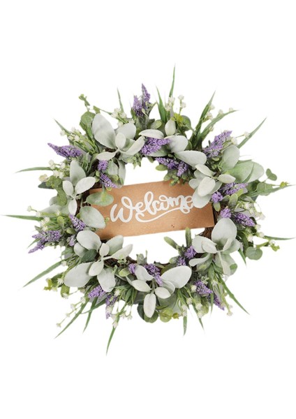 Ilkbahar Yaz Çelenk Yapay Çiçek Çelenk Çiftlik Evi Penceresi Rafı (Yurt Dışından)