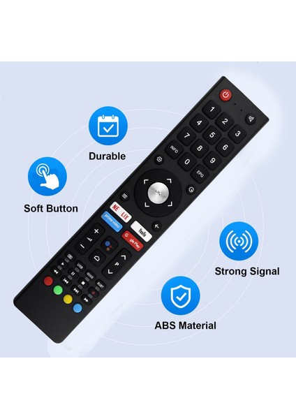 Chıq Akıllı 4K UHD Tv Için Uzaktan Kumandayı Değiştirin L32H7N L32H7S U43H7AN U43H7L U43H7LX U50H7AN U50H7N U55H7A (Yurt Dışından) modelleri