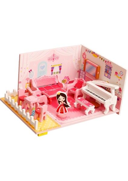 Dıy Minyatür Dollhouse Kit Craft Tiny House Oyuncak Çocuklar Için Şkinler Gençler (Yurt Dışından)