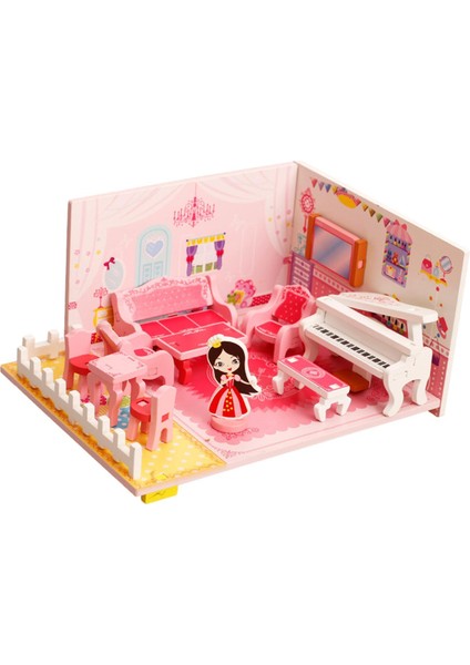Dıy Minyatür Dollhouse Kit Craft Tiny House Oyuncak Çocuklar Için Şkinler Gençler (Yurt Dışından)