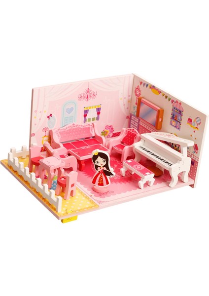 Dıy Minyatür Dollhouse Kit Craft Tiny House Oyuncak Çocuklar Için Şkinler Gençler (Yurt Dışından)
