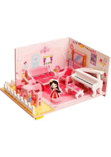 Dıy Minyatür Dollhouse Kit Craft Tiny House Oyuncak Çocuklar Için Şkinler Gençler (Yurt Dışından)