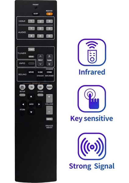 RAV435 WW51070 Yamaha Ev Sineması Ses/video Alıcısı Için Uzaktan Kumandayı Değiştirin HTR-2064 YHT-196 HTR2064SZ NS-B20 NS-C20 (Yurt Dışından) fiyatları