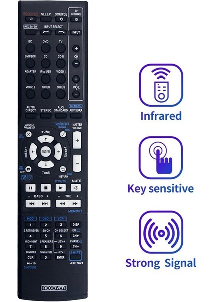 Pioneer Av Alıcısı Için AXD7621 Uzaktan Kumandayı Değiştirin AXD7569 AXD7661 AXD7662 AXD7621 AXD7622 AXD7624 (Yurt Dışından) fiyatları