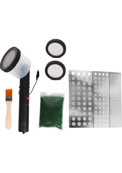 Akın Kiti Statik Çim Aplikatör Abs Akın Makinesi Dıy Doğal Modelleme Kum Masası Için Nemli Yerleşimler Saplı (Yurt Dışından)