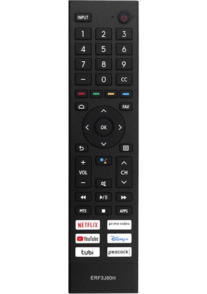 Tüm Hisense 4K UHD Android Akıllı Tv Için ERF3J80H Evrensel Uzaktan Kumandayı Değiştirin A6G U6G U8G 75A6G 70A6G 43A6G 55U68G 75U68G (Yurt Dışından)