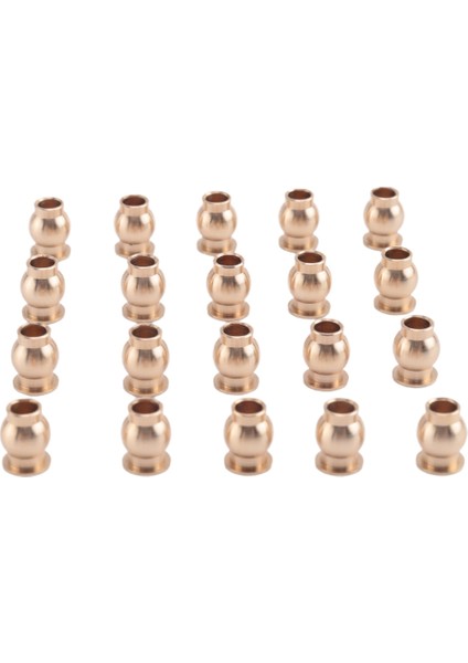20 Adet M3 Bağlantı Çubuğu Pirinç Bilyalı Kafa Rulman Biter Bağlantı Cıvatası Yedek Parça 1/10 1/8 Rc Paletli Off-Road Araba Aksesuarları (Yurt Dışından)