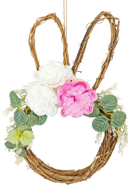 Paskalya Tavşan Çelenk Dekoratif Tavşan Çelenk Pencere Ön Kapı Kapalı (Yurt Dışından) fiyatları